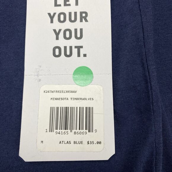 Minnesota Timberwolves Womens T-Shirt Atlas Blue - Size Medium MSRP: $35 - Picture 2 of 16